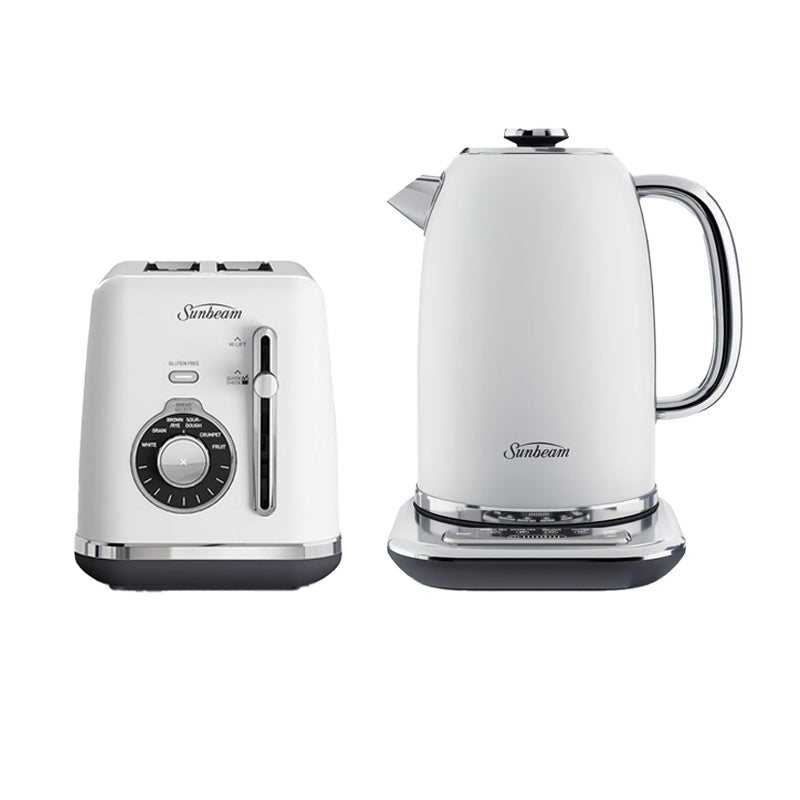 Sunbeam White TA2820W Toaster & KE2800W Kettle Bundle
