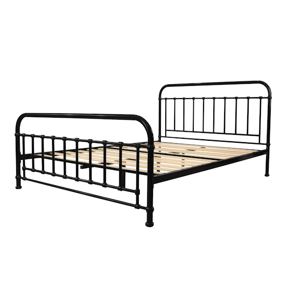 Akira Double Metal Bed - Black