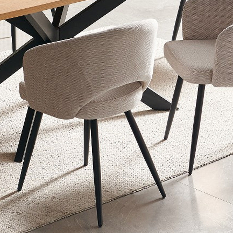 Barlow 7 Piece Timber Dining Suite - Black/Beige