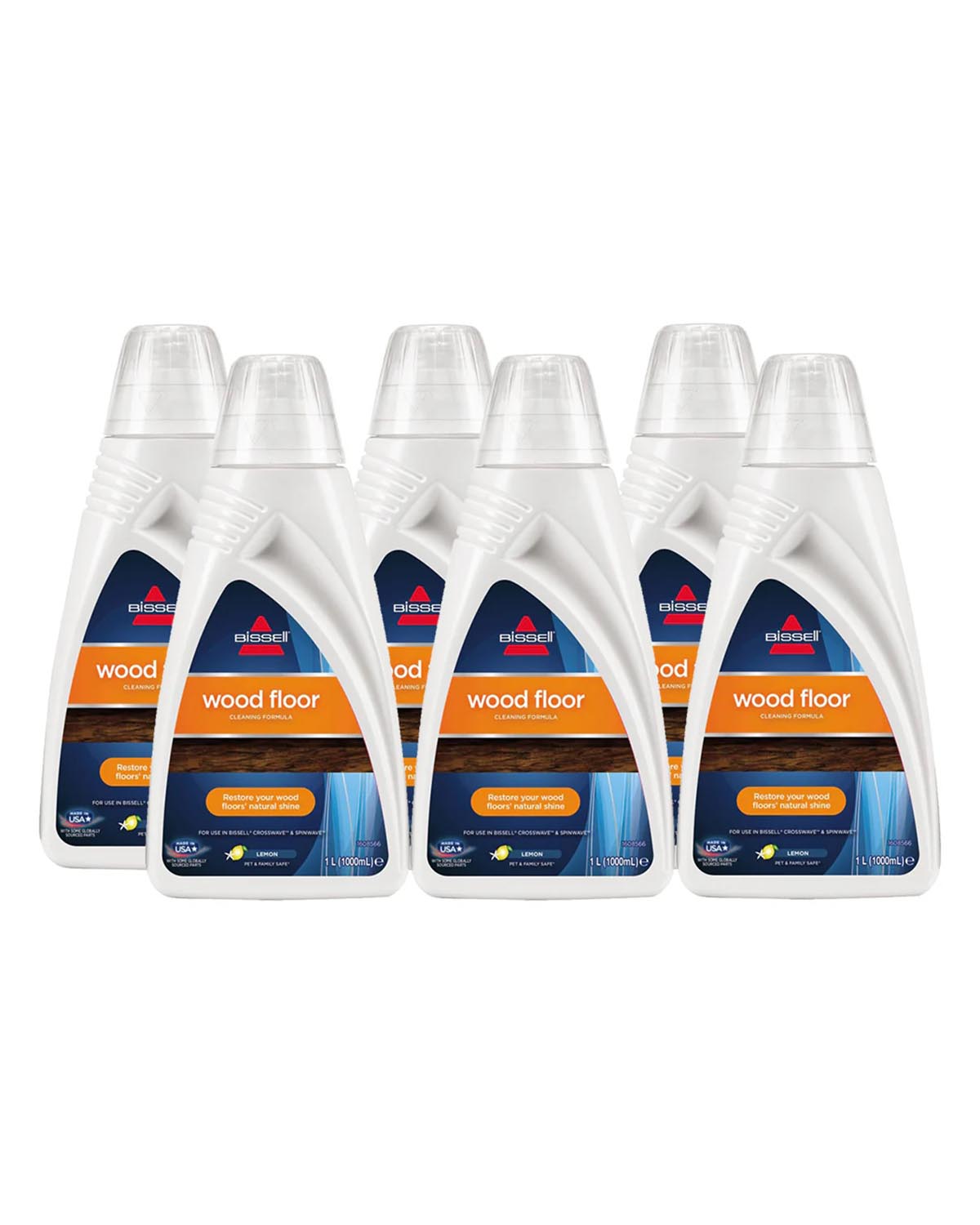 Bissell Crosswave Wood Floor Solution 17889 Six Pack