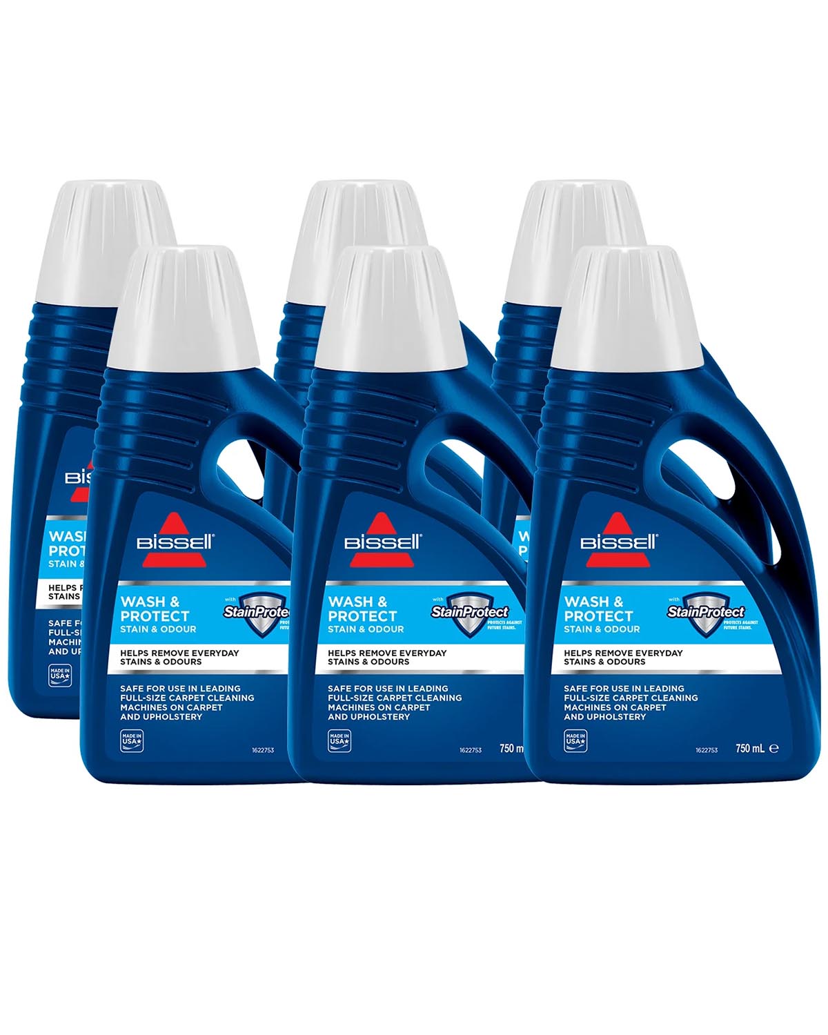 Bissell Wash & Protect Stain & Odour Formula 62E5E Six Pack