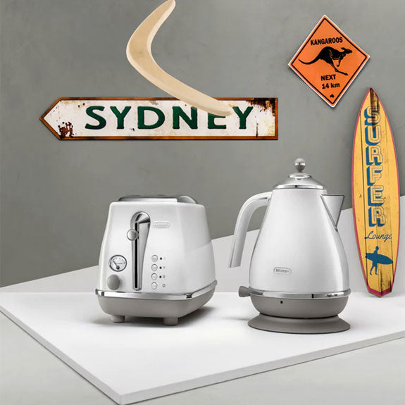 DeLonghi Icona Capitals 2 Slice Toaster - Sydney White