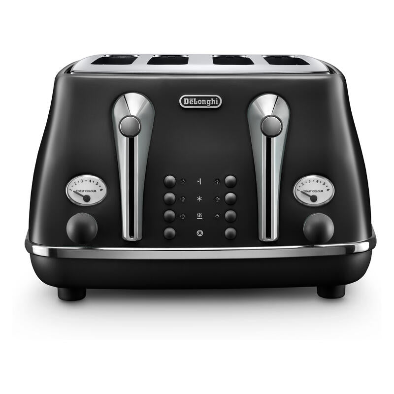 DeLonghi Icona Capitals 4-Slice Toaster - Auckland Black