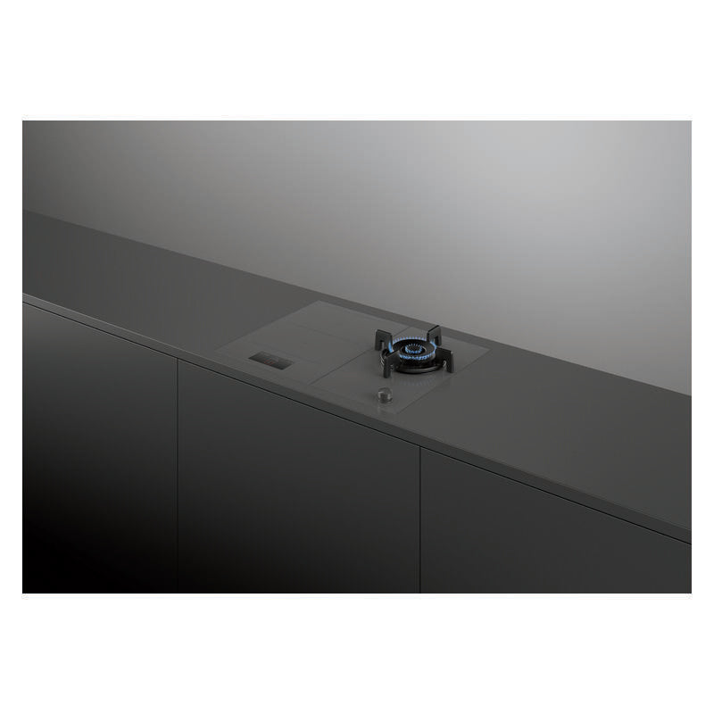 Fisher & Paykel 30cm Series 9 1 Burner Gas Cooktop - Grey Glass
