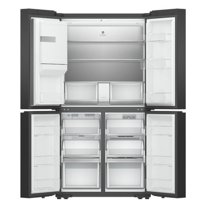 Fisher & Paykel 606L Quad Door Refrigerator Freezer Through Door Ice and Water - Stainless Steel (Series 7)