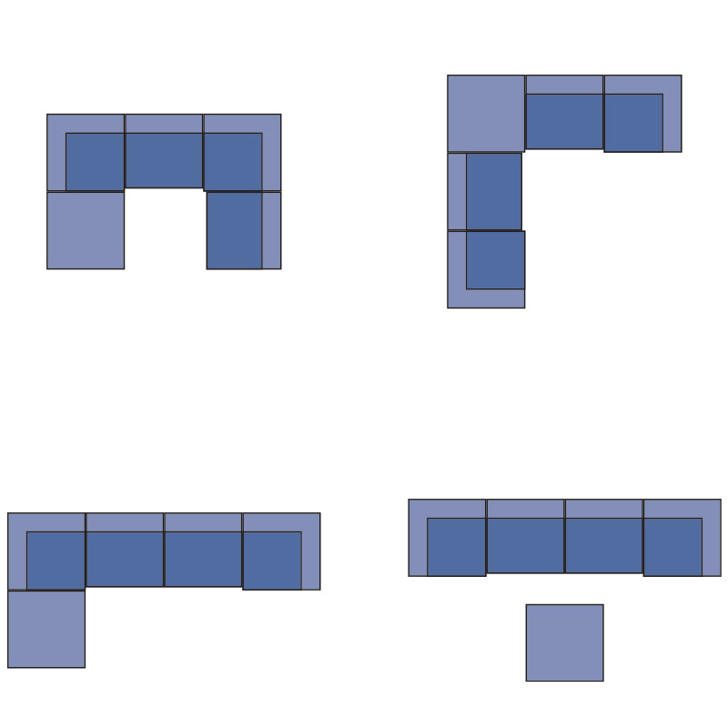 Genoa Charcoal Modular Lounge Suite