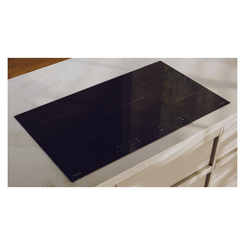 Haier 90cm 500 Series Induction Cooktop 5 Zone - Black Glass