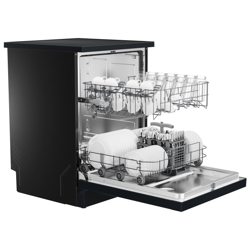 Haier 300 Series Freestanding Dishwasher - Black