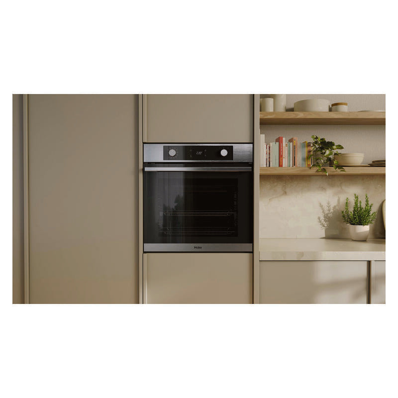 Haier 60cm Pyrolytic Built-In Oven with 12 Functions - Stainless Steel (500 Series)