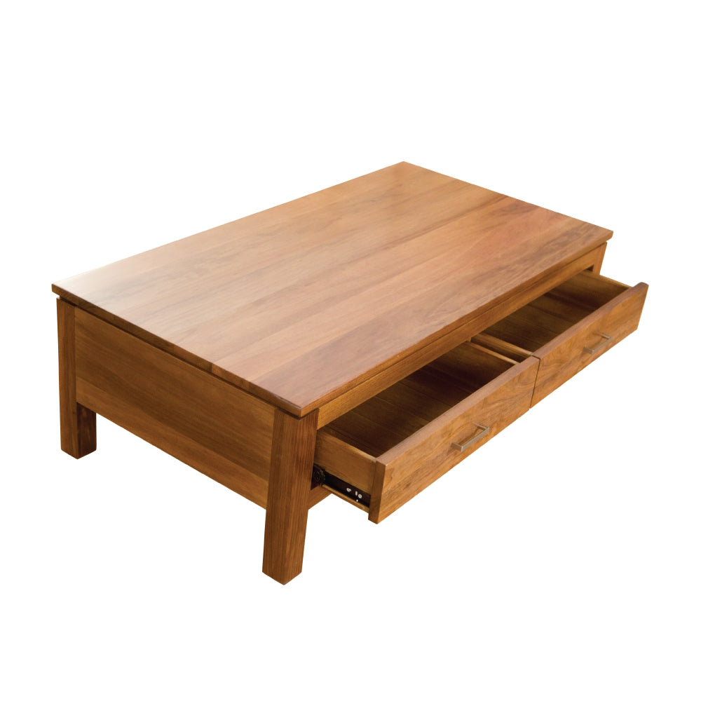 Havana 2 Drawer Coffee Table - Blackwood