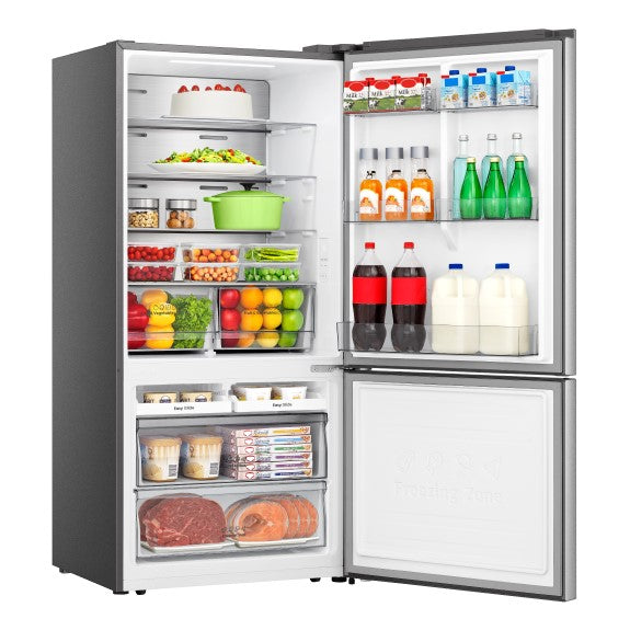 Hisense 503 Litre Bottom Mount Fridge - Stainless Steel