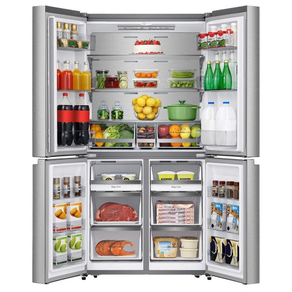 Hisense 609 Litre French Door Refrigerator - Stainless Steel