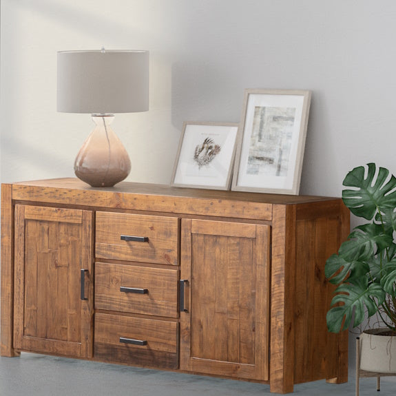 Hugo 1650mm Timber Buffet - Rustic Pine