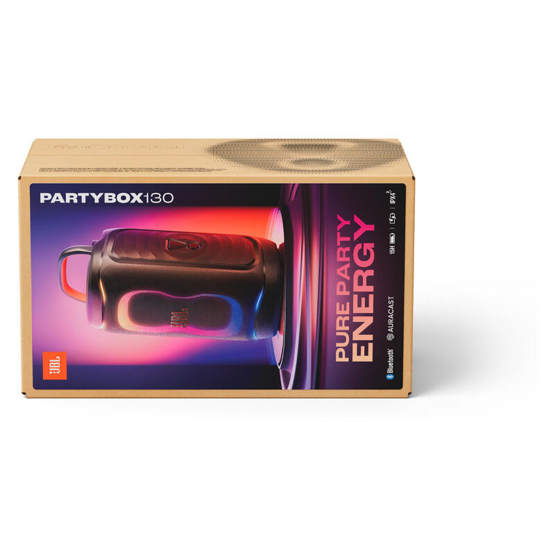 JBL PartyBox 130 Portable Speaker with Replaceable Battery - Black