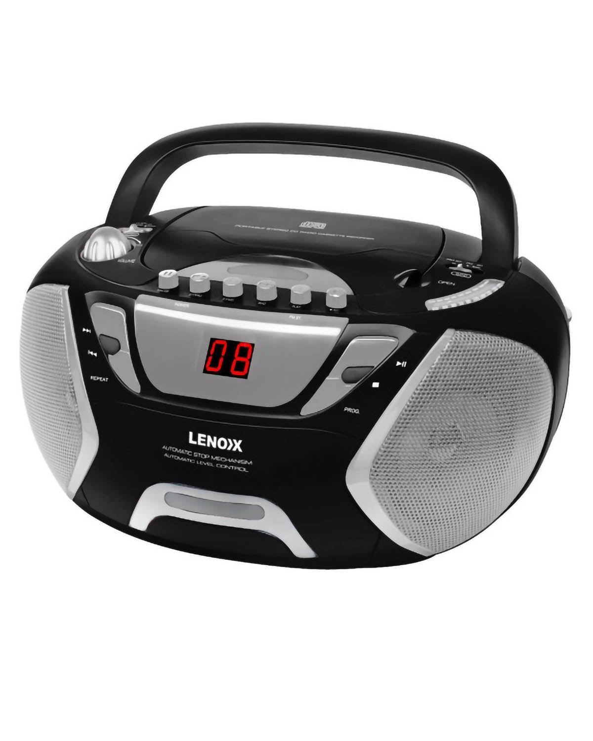 Lenoxx Portable CD/Cassette Player - Black – Stan Cash