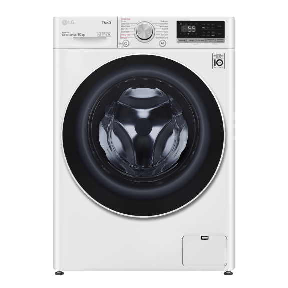 LG 10kg Front Load Washing Machine - White (Series 5)