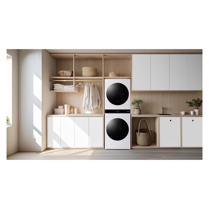 LG 19kg + 10kg Smart AI WashTower All-In-One Stacked Washer Dryer Combo - Matte Grey
