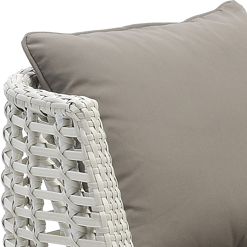 Luca 3 Piece Swivel Chat Set - Grey White/Taupe