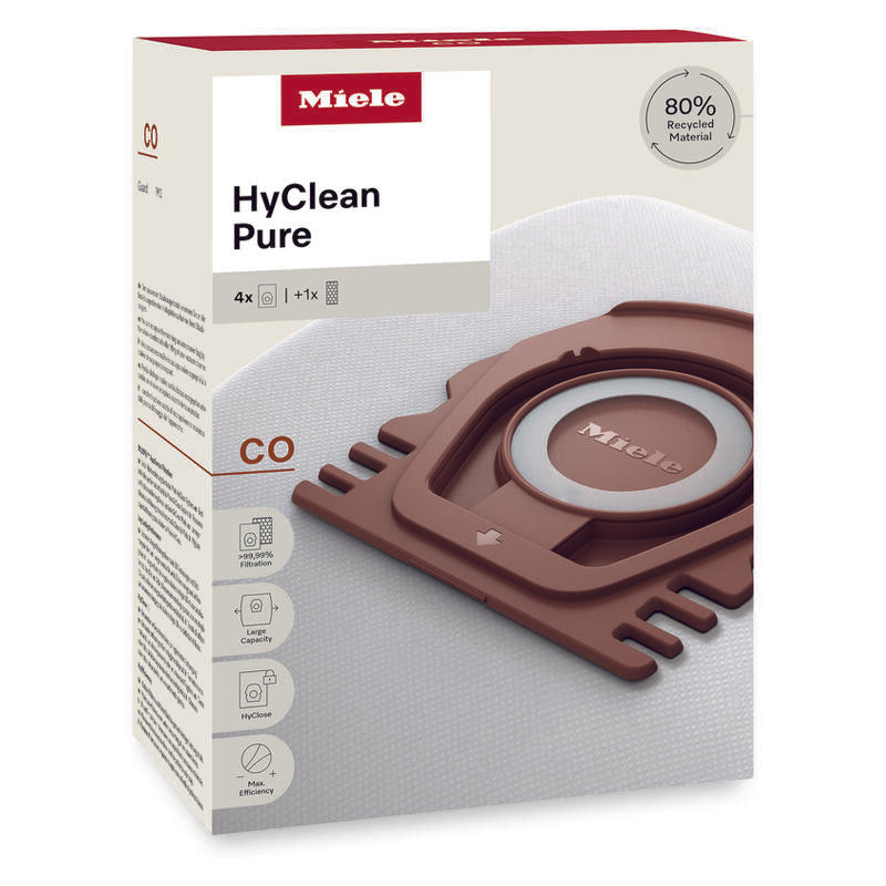 Miele 4 Pack HyClean Pure Vacuum Cleaner Bags for Guard M1