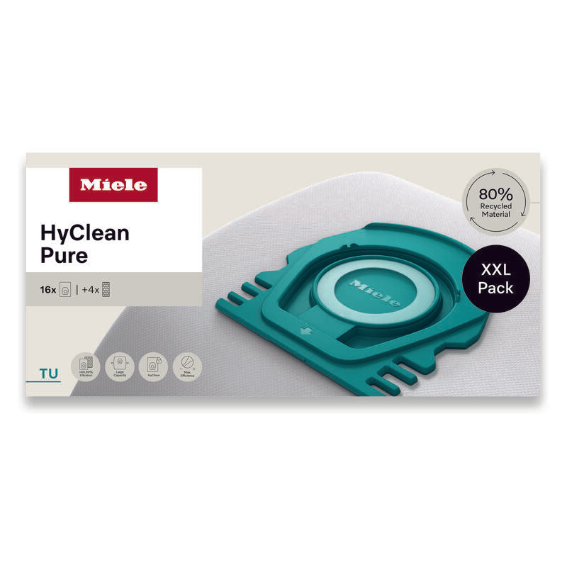 Miele 16 Pack XXL HyClean Pure Vacuum Cleaner Bags for Guard S1 & L1