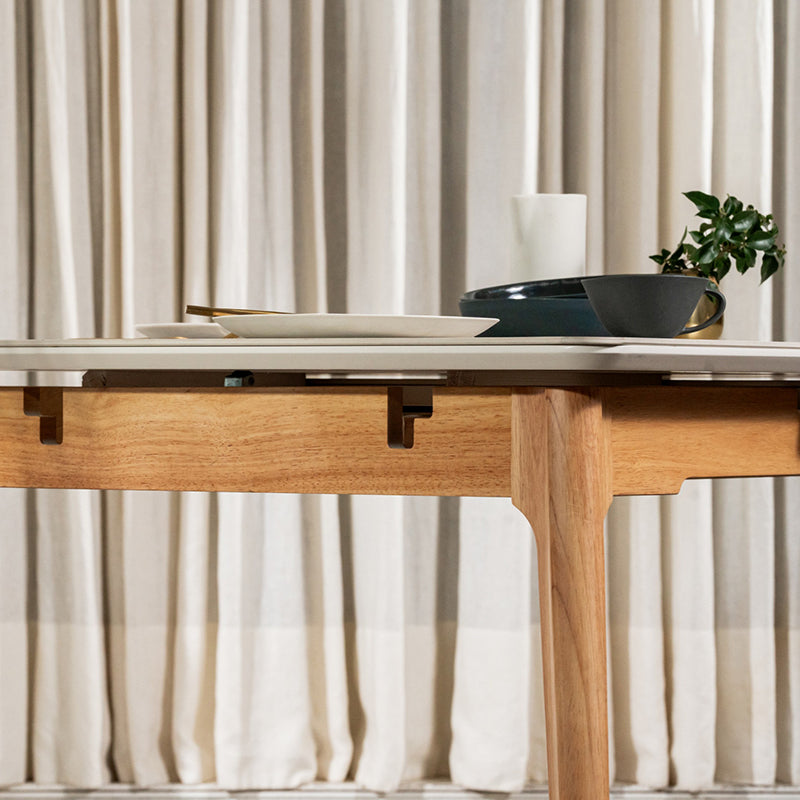 Norway 140-180cm Extension Dining Table - Light Grey/Oak