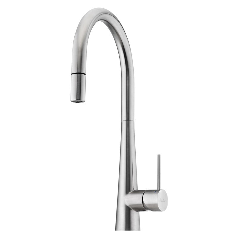 Oliveri Goos Neck Mixer Pull Out Lead Free - Stainless Steel