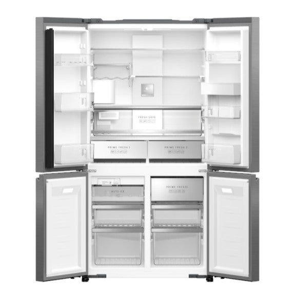 Panasonic 618 Litre Prime Quad French Door Refrigerator - Stainless Steel