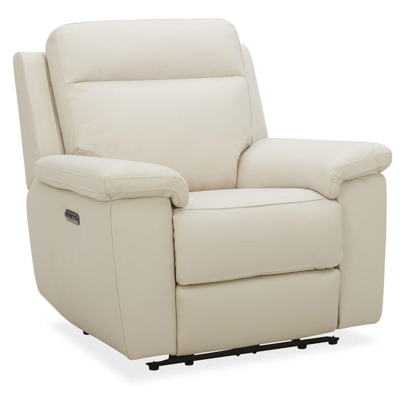 Potenza Electric Recliner Leather Armchair - Taupe