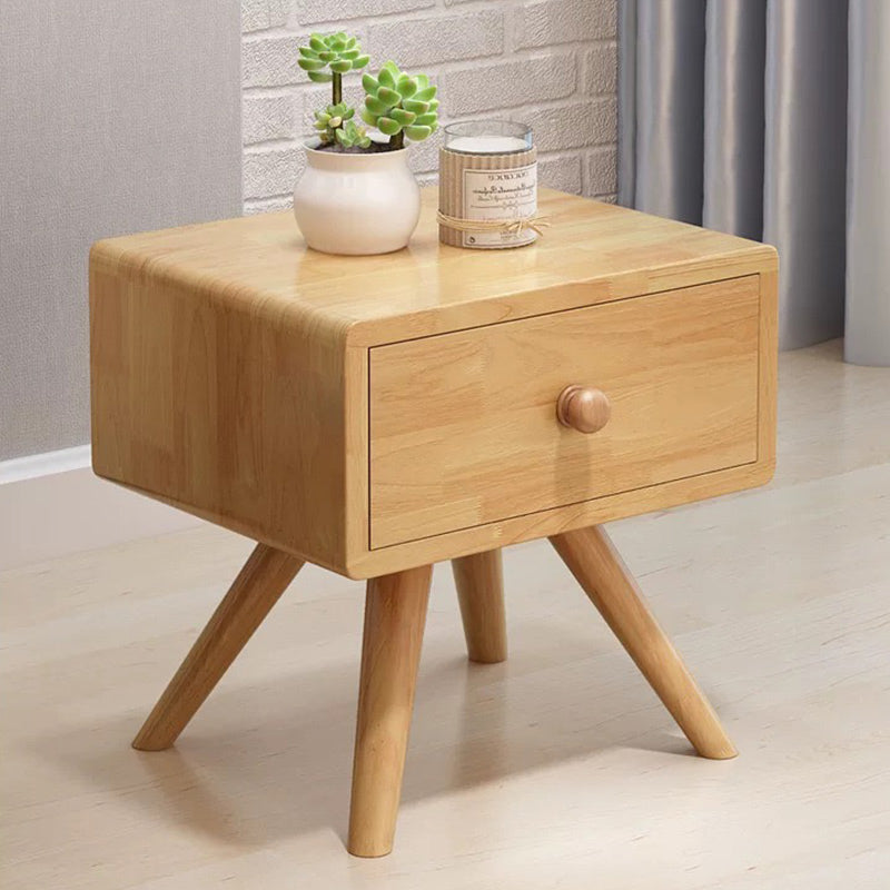 Primo Single Drawer Bedside Table - Pine/Natural
