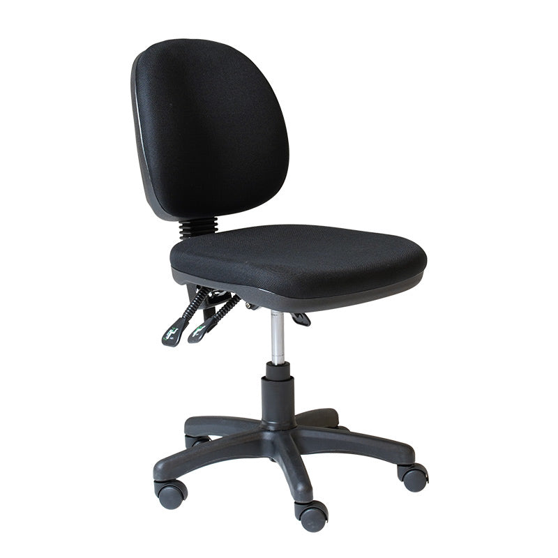 Rapidline ET20 Gas Lift Medium Back Office Chair - Black