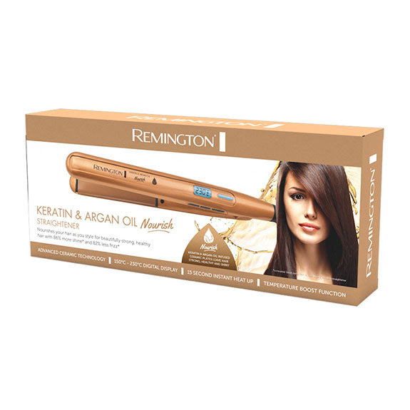 Remington Keratin & Argan Oil Nourish Hair Straightener