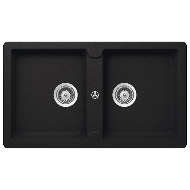 Schock Double Bowl Sink - Black