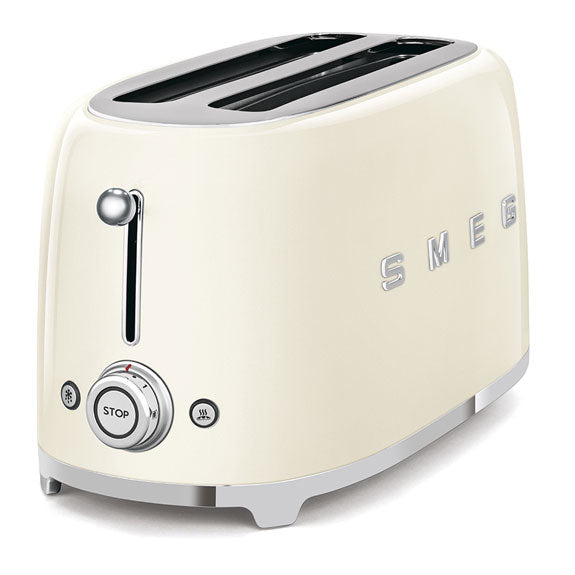 Smeg Retro Style 4 Slice Toaster Extra Wide - Cream