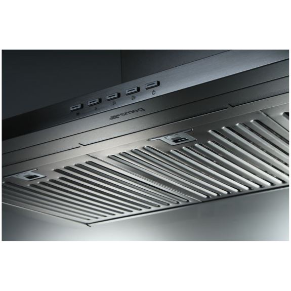 SMEG RANGEHOOD 90CM CHIMNEY,LED LIGHTING,BAFF 900