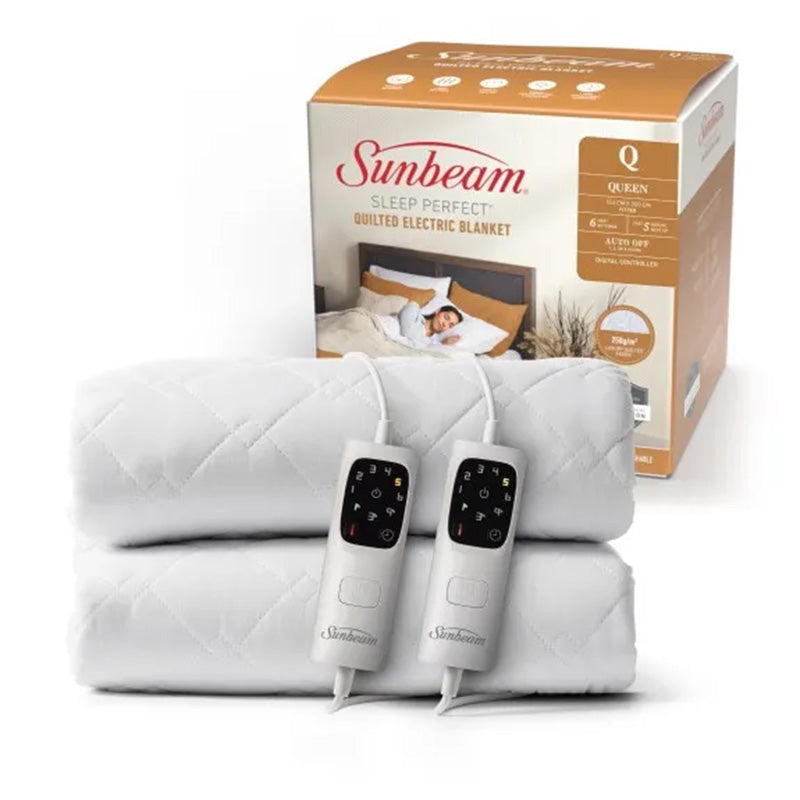 Sunbeam Sleep Perfect Quilted Electric Blanket - Queen