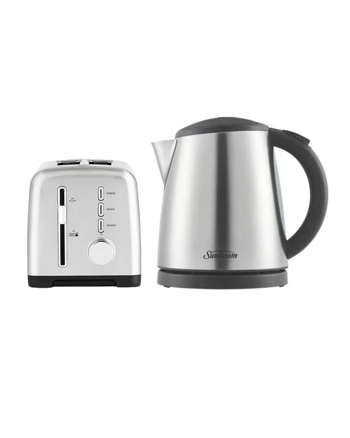 Sunbeam Stainless Steel TAM1003SS Toaster & KE7110 Kettle Bundle