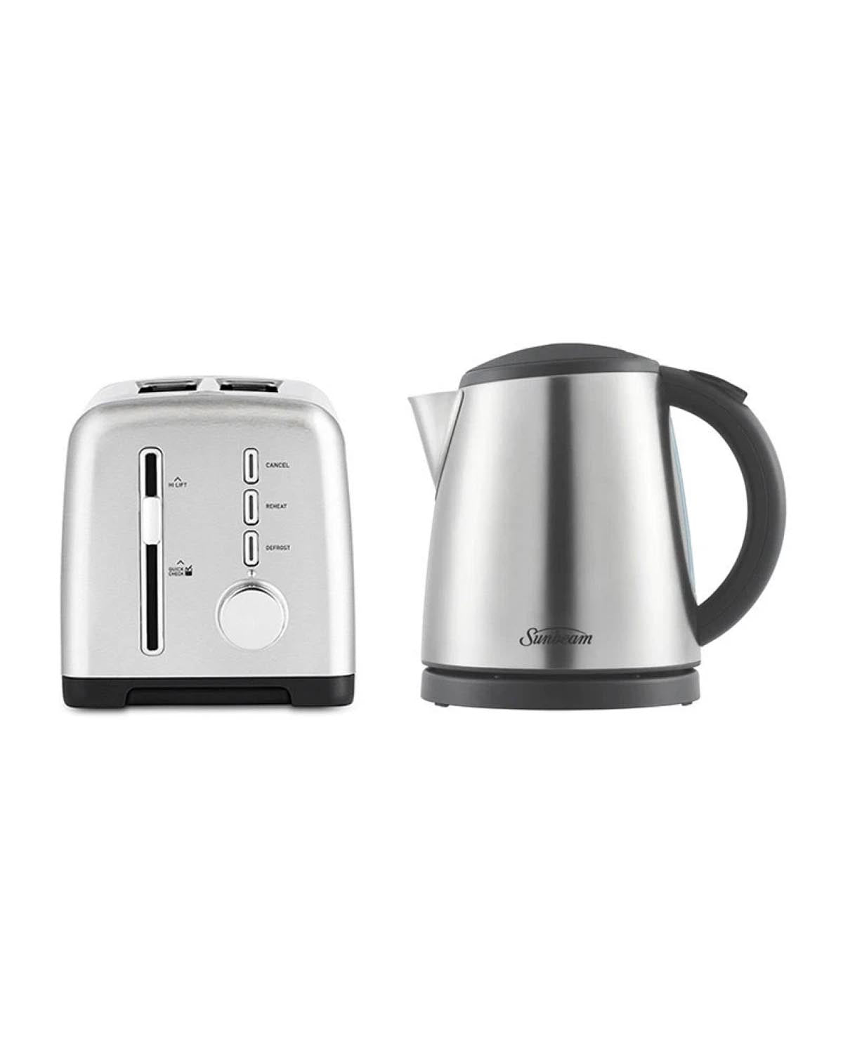 Sunbeam Stainless Steel TAM1002SS Toaster & KE7110 Kettle Bundle