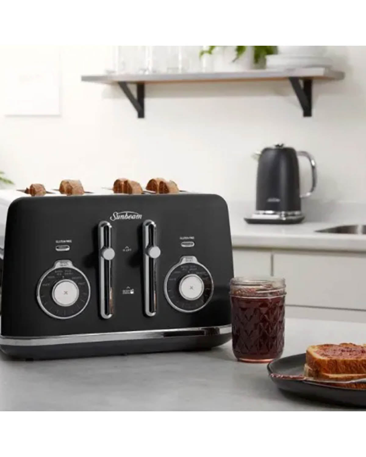 Sunbeam Alinea Collection 4 Slice Toaster - Black