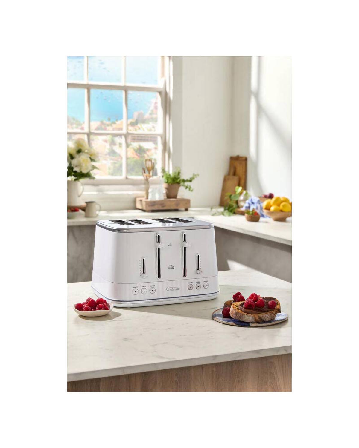 Sunbeam French Riviera Collection 4 Slice Toaster - White