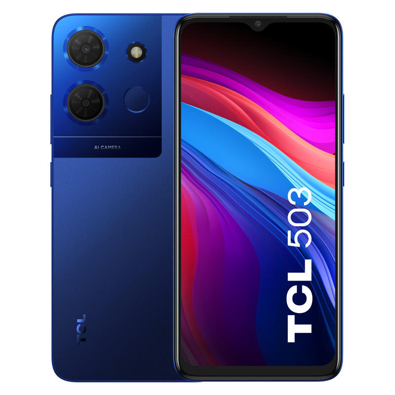 TCL 6.6" 503 4G Dual Sim 128GB HD+ Smartphone - Midnight Blue