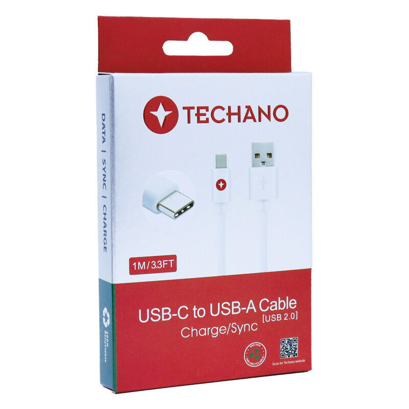 Techano 1.5M 3.5 AUX Audio Cable - White