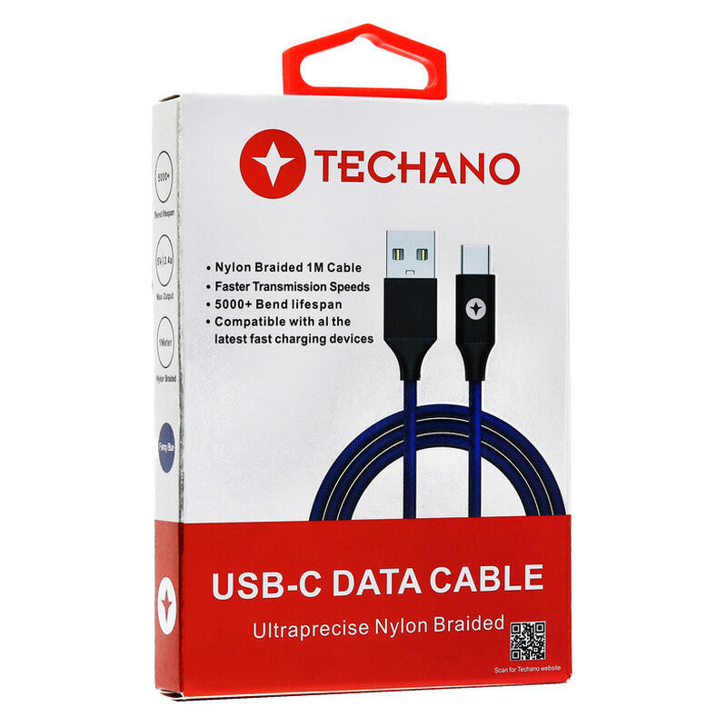 Techano 1M USB-C Data Cable Ultraprecise - Blue