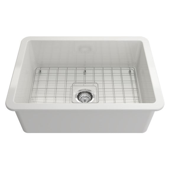 Turner Hastings Cuisine 68x48mm Inset/Undermount Fine Fireclay Sink - Gloss White