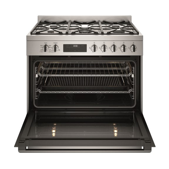 Westinghouse 90cm Dual Fuel Freestanding Cooker - Stainless Steel