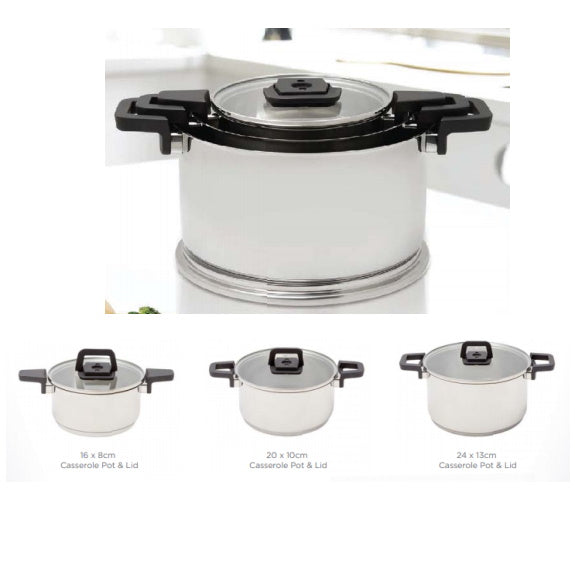 Westinghouse 3 Piece Nesting Pot and Pan Set