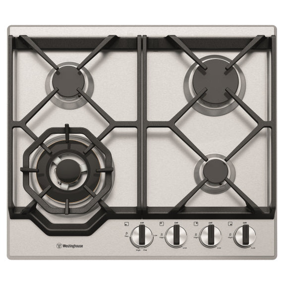 Westinghouse 60cm Gas Cooktop - Stainless Steel