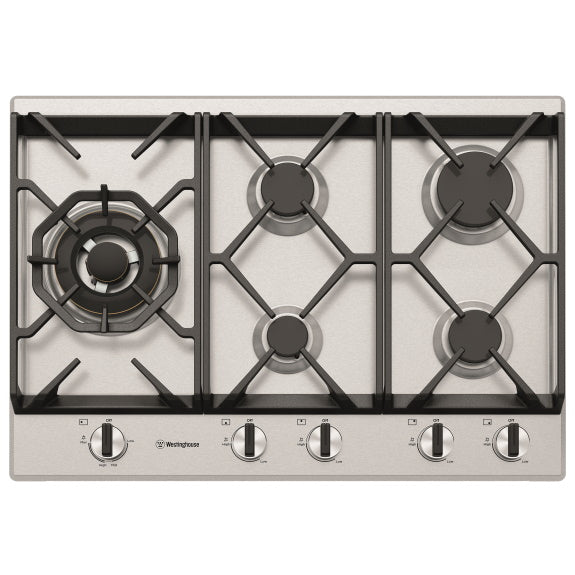 Westinghouse 75cm Gas Cooktop - Stainless Steel