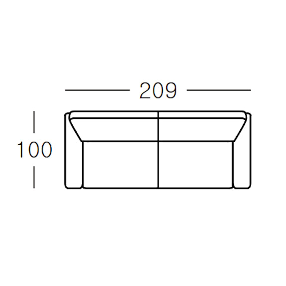 Willow 3.5 Seater Fabric Sofa - Ivory