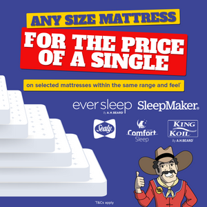 Any Size Mattress for the Price of a Single