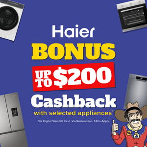 Up to $200 Cashback on Selected Haier Appliances